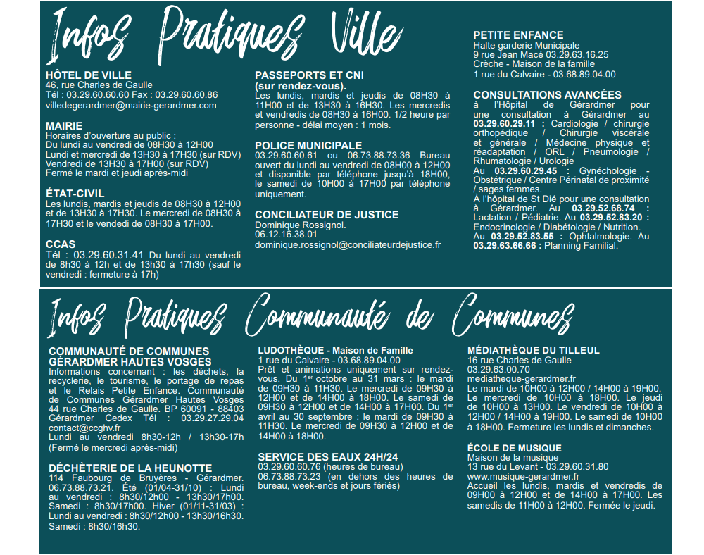 infos comm comm gerardmer